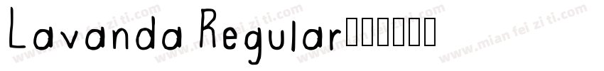 Lavanda Regular字体转换